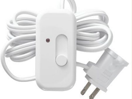 Power Cord with Dimmer Switch White Cheap