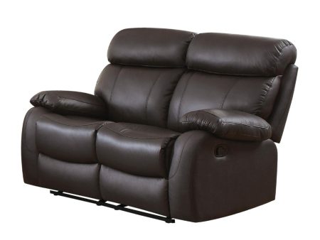 Pendu Double Reclining Loveseat in Brown 8326BRW-2 Fashion