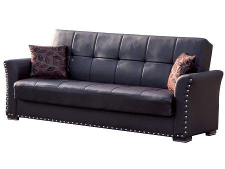 Ottomanson DIV-SB-BN Sofabed, Sofa, Brown PU For Discount