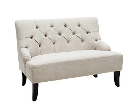 Christopher Knight Home Nicole Fabric Settee, Light Beige Online Hot Sale