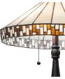 23 H Checkerboard  Tiffany Table Lamp Online Hot Sale