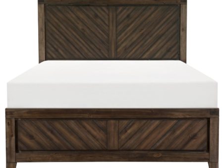 Parnell Queen Panel Bed in Rustic Cherry 1648-1* For Sale