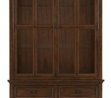 Frazier Park Buffet and Hutch in Dark Cherry 1649-50* For Cheap