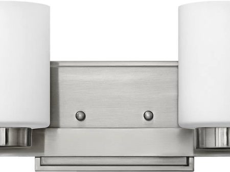 13 W Miley 2-Light Halogen Bath Vanity Brushed Nickel For Cheap