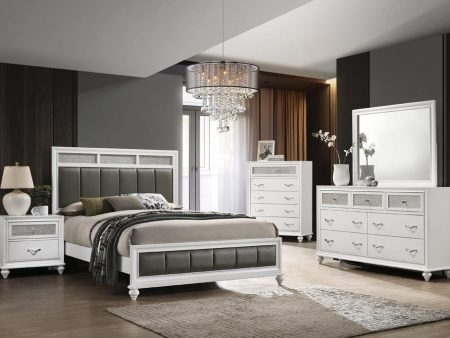 Barzini 4-piece Queen Panel Bedroom Set White Online Sale