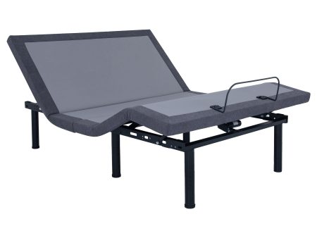 Negan California King Adjustable Bed Base Grey and Black Hot on Sale