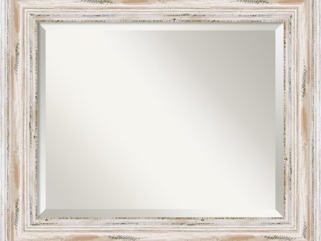 25 H x 21 W Alexandria Mirror Whitewash Discount