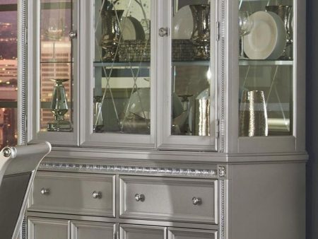 Bevelle Buffet with Hutch in Silver 1958-50-55 Online