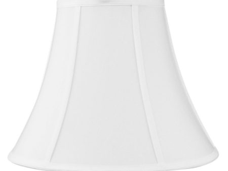 14 W x 11 H White Bell Shantung Lampshade Cheap