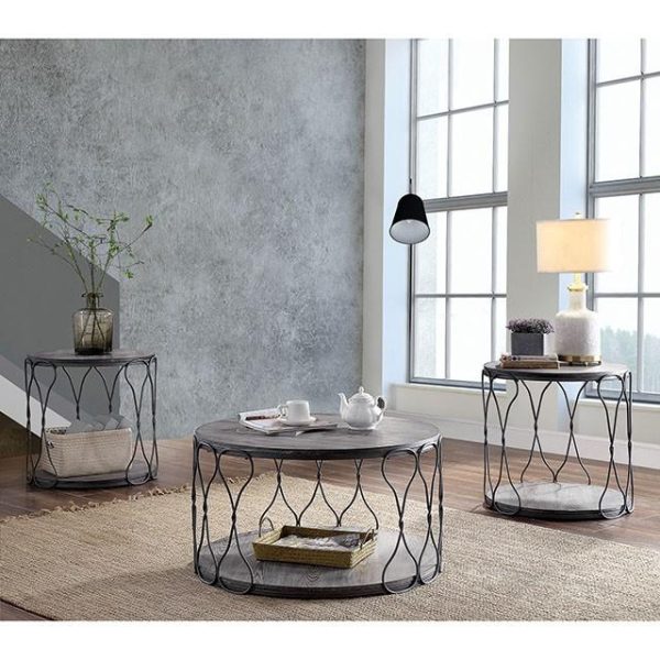 Hawdon Gray End Table Fashion