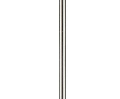 60 H Gemma  1-Light Compact Fluorescent Floor Lamp Polished Steel Hot on Sale