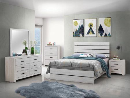 Brantford 4-piece Eastern King Panel Bedroom Set Coastal White on Sale