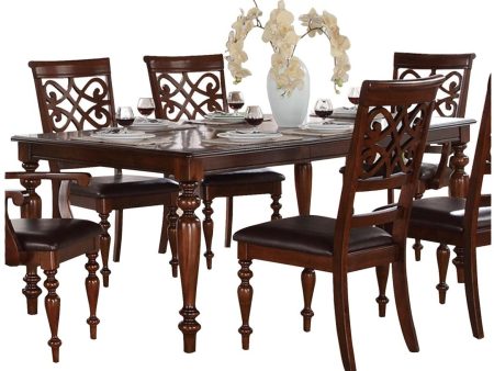 Creswell Dining Table in Dark Cherry 5056-78 Online Hot Sale