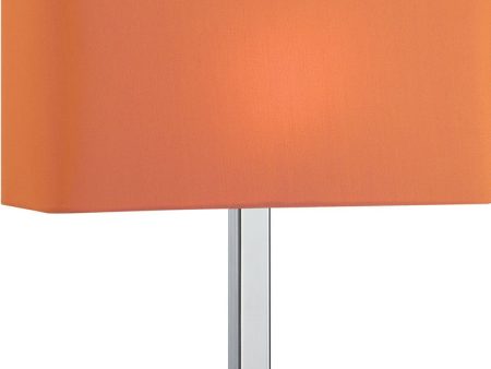 15 H Levon 1-Light G Table Lamp Chrome Orange Cheap