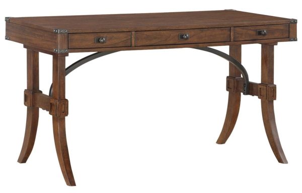 Frazier Writing Desk in Brown Cherry 1649-16 For Cheap