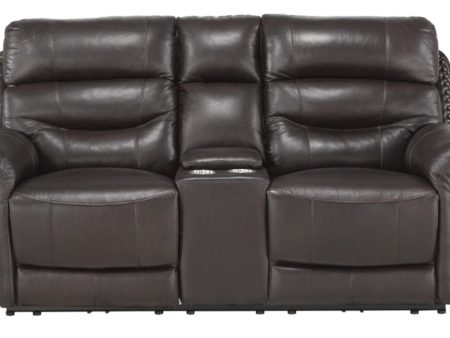 Lance Power Double Reclining Loveseat with Power Headrests in Brown 9527BRW-2PWH Fashion