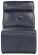 Avenue Armless Reclining Chair in Navy 9469NVB-AR For Sale