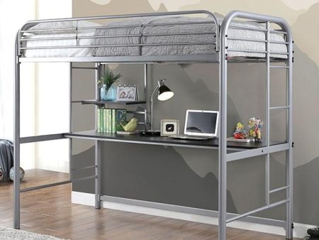 Opal Iii Silver Twin Loft Bed Supply