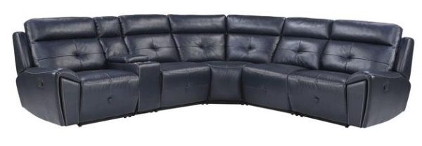 Avenue Armless Reclining Chair in Navy 9469NVB-AR For Sale