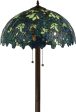 63 H Nightfall Wisteria  2-Light Tiffany Floor Lamp Brown Hot on Sale