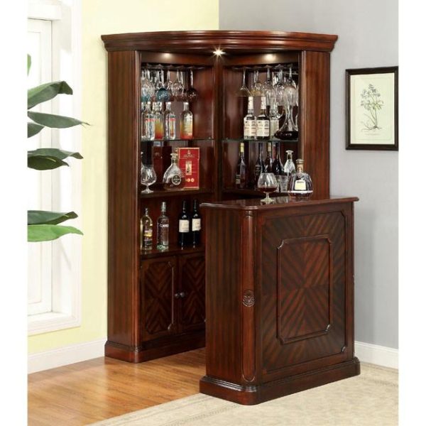 VOLTAIRE Dark Cherry Bar Table Hot on Sale