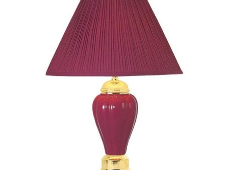 SCARLETT Burgundy Table Lamp (6 CTN) Supply