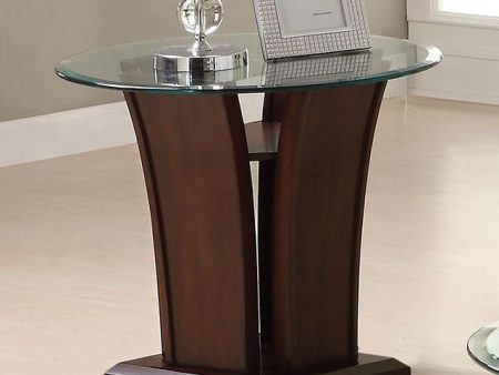 MANHATTAN IV Dark Cherry End Table, Brown Cherry Online Sale