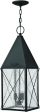 10 W York 3-Light Outdoor Pendant Black Online