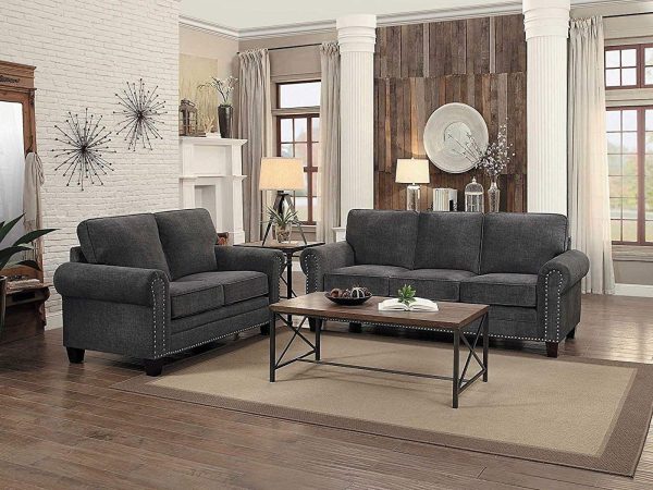 Cornelia Sofa in Dark Gray 8216DG-3 Fashion