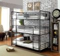 Olga I Antique Black Twin Twin Twin Bunk Bed Hot on Sale