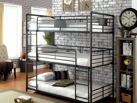 Olga I Antique Black Twin Twin Twin Bunk Bed Hot on Sale