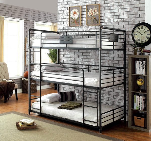 Olga I Antique Black Twin Twin Twin Bunk Bed Hot on Sale