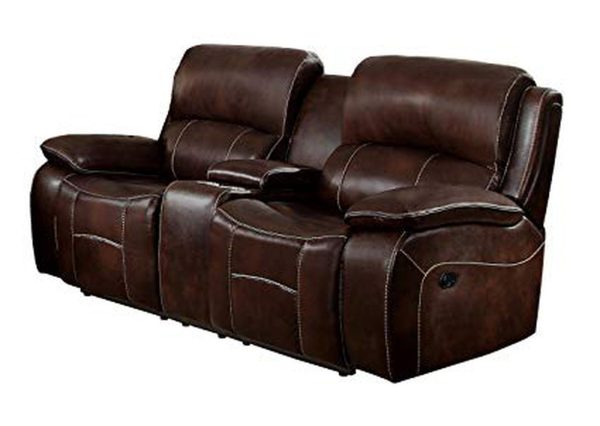 Mahala Double Reclining Loveseat in Brown 8200BRW-2 Online Hot Sale