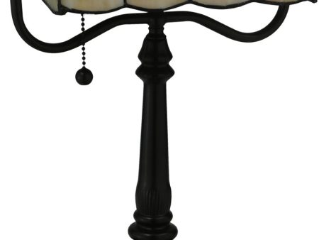 15 H Vineyard 1-Light Bankers Lamp Brown Sale