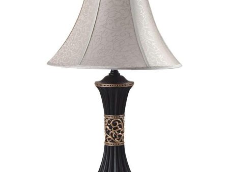 Naya Espresso Gold Pattern 11 H Table Lamp (2 CTN) Online