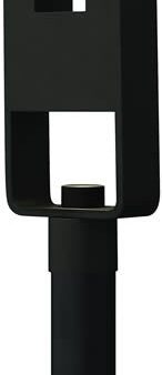 25 H Atlantis 2-Light LED Outdoor Post Mount Satin Black Cheap