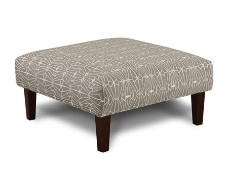 PARKER Gray Pattern Ottoman on Sale