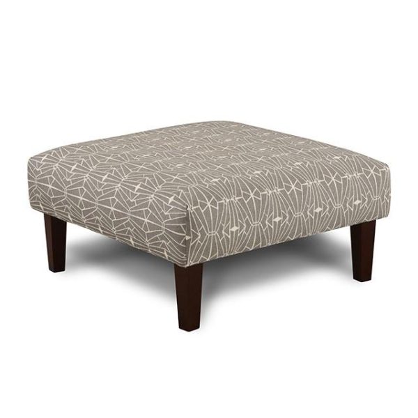 PARKER Gray Pattern Ottoman on Sale