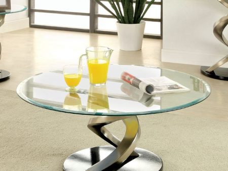 NOVA Satin Plated Black Coffee Table Sale