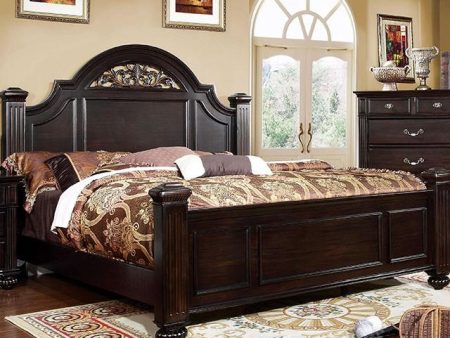 Syracuse Dark Walnut E.King Bed For Cheap