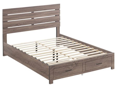 Brantford Eastern King Storage Bed Barrel Oak Online