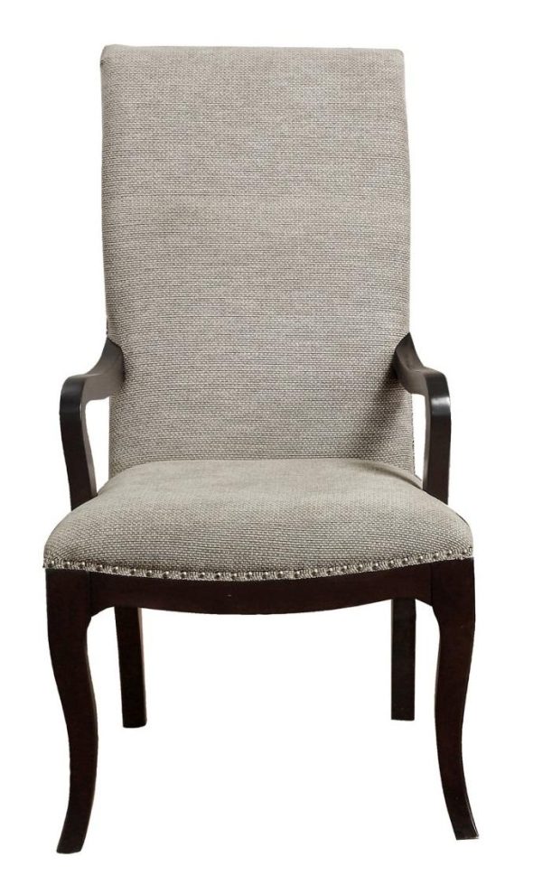 Savion Arm Chair in Espresso (Set of 2) For Sale