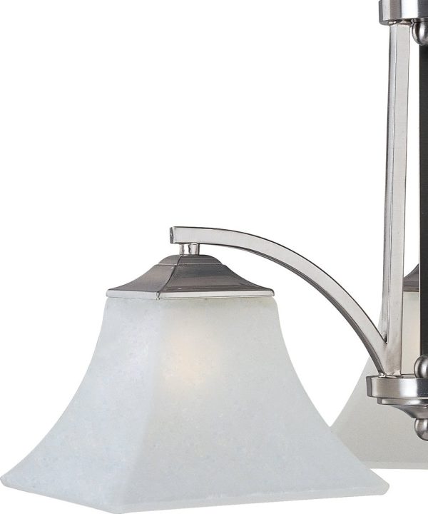 23 W Aurora 3-Light Down Light Chandelier Satin Nickel Sale