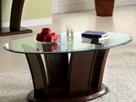 MANHATTAN IV Brown Cherry Coffee Table, Brown Cherry For Discount