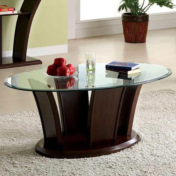 MANHATTAN IV Brown Cherry Coffee Table, Brown Cherry For Discount