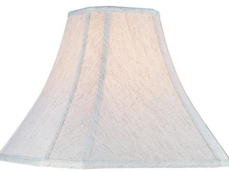 14 W x 12 H Cream Linen Square Cut Corner Bell Shade Online