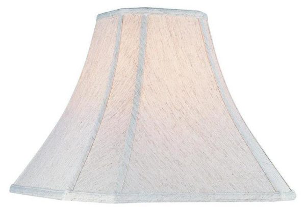 14 W x 12 H Cream Linen Square Cut Corner Bell Shade Online