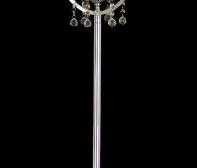 61 H 2-Light 3-Way Glass Torchiere Lamp Polished Chrome Sale