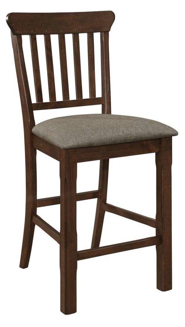 Schleiger Counter Height Chair in Dark Brown (Set of 2) on Sale