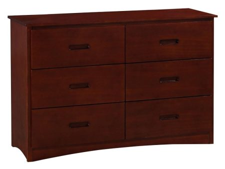 Rowe 6 Drawer Dresser in Dark Cherry B2013DC-5 Supply